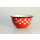Schale emailliert rot/weiß klein Ø ca.12cm